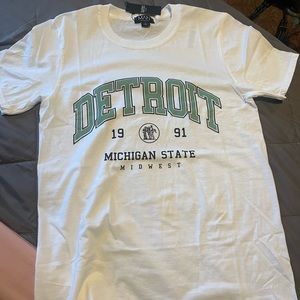 BooHoo Man Detroit Michigan State Cotton T-Shirt